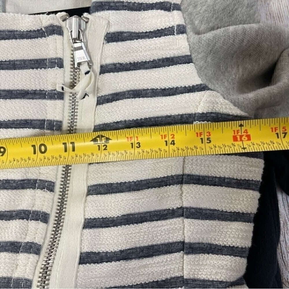 Lou & Grey cotton moto jacket asymmetrical zip  size small - Picture 7 of 9